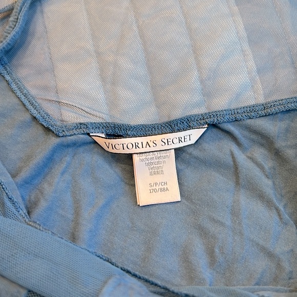 💙 Victoria’s Secret Denim Blue Soft Cotton & Mesh Slip in size Small! - Picture 4 of 7